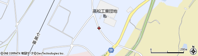 石川県かほく市高松（シ）周辺の地図
