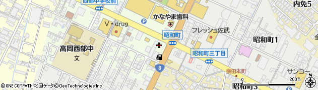 眼鏡市場　高岡昭和町店周辺の地図
