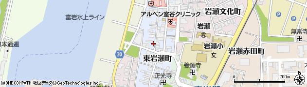 富山県富山市東岩瀬町周辺の地図