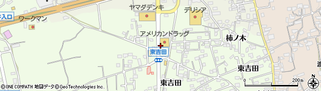東吉田北周辺の地図