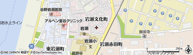 富山県富山市岩瀬文化町8周辺の地図