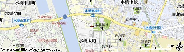富山県富山市水橋町周辺の地図