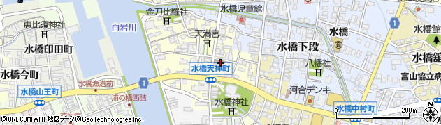 富山県富山市水橋東天神町周辺の地図