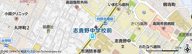 北日本新聞社　西部本社高岡事業・庶務周辺の地図