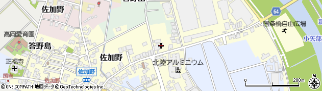 富山県高岡市佐加野102周辺の地図