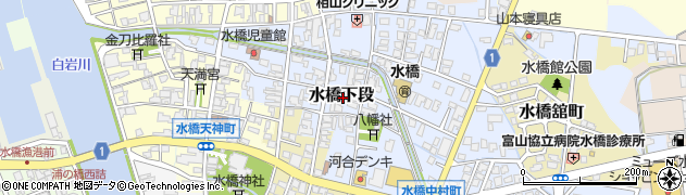 富山県富山市水橋下段周辺の地図