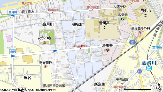 〒936-0071 富山県滑川市領家町の地図