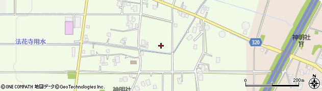 富山県滑川市横道周辺の地図