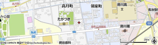 富山県滑川市高月町75周辺の地図