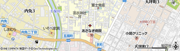 富山県高岡市五福町周辺の地図