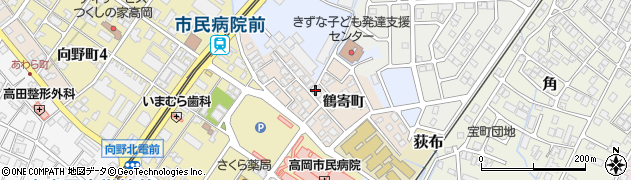富山県高岡市鶴寄町周辺の地図