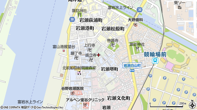 〒931-8359 富山県富山市東岩瀬村の地図