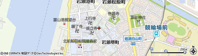 富山県富山市東岩瀬村周辺の地図
