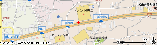 イオン中野店前周辺の地図