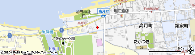 富山県滑川市高月町152周辺の地図