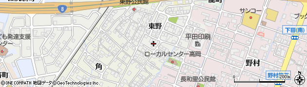 富山県高岡市東野177周辺の地図