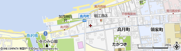 富山県滑川市高月町364周辺の地図