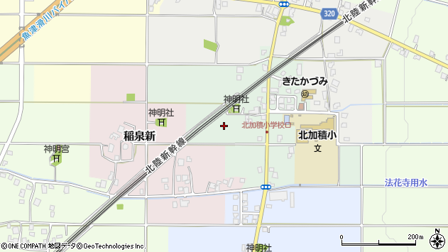 〒936-0875 富山県滑川市中塚の地図