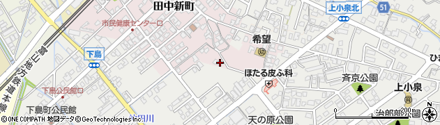 富山県滑川市田中新町周辺の地図
