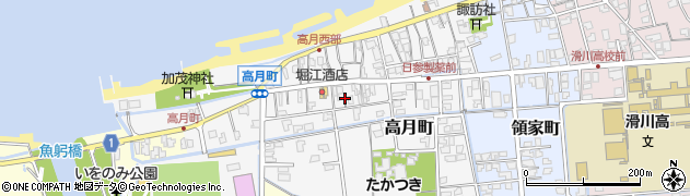 富山県滑川市高月町周辺の地図