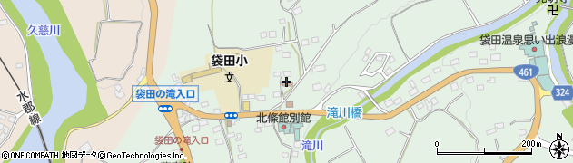 茨城県警察本部　大子警察署袋田駐在所周辺の地図