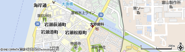 富山中央警察署富山港交番周辺の地図