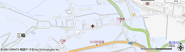 栃木県　警察本部那珂川警察署三輪駐在所周辺の地図