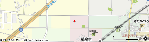 富山県滑川市稲泉新周辺の地図