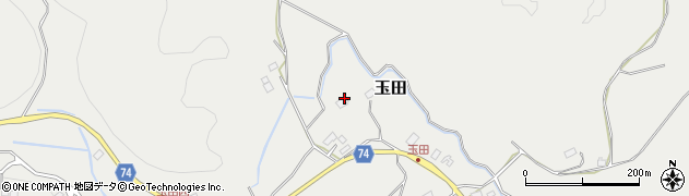 栃木県矢板市玉田208周辺の地図