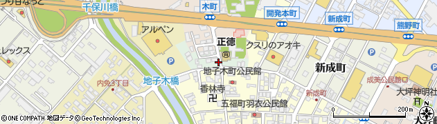 富山県高岡市地子木町周辺の地図