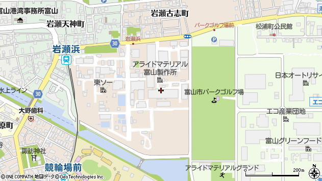 〒931-8371 富山県富山市岩瀬古志町の地図