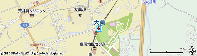 大桑駅周辺の地図