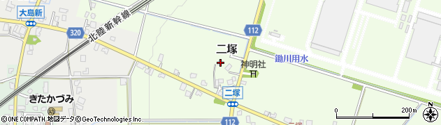 富山県滑川市二塚1127周辺の地図
