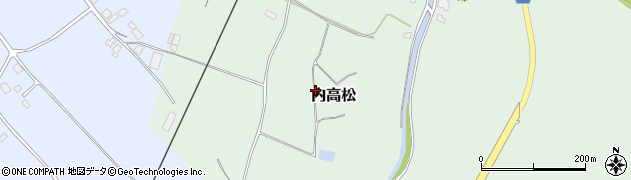 石川県かほく市内高松わ周辺の地図