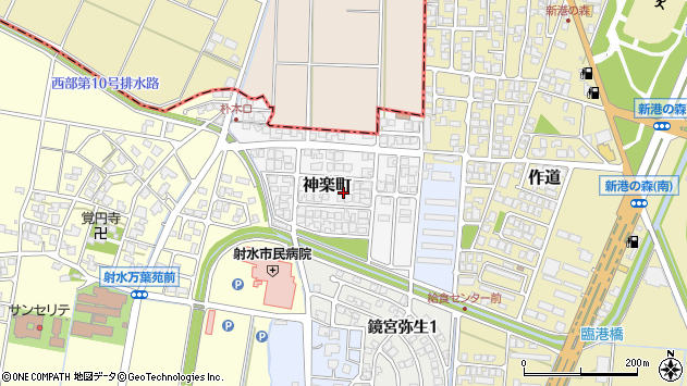 〒934-0054 富山県射水市神楽町の地図