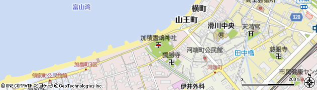 加積雪嶋神社周辺の地図