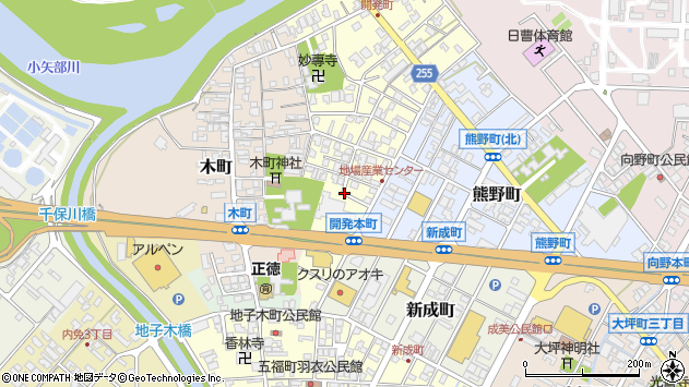 〒933-0909 富山県高岡市開発本町の地図