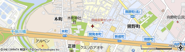 富山県高岡市開発本町周辺の地図