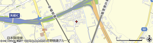 栃木県矢板市片岡周辺の地図