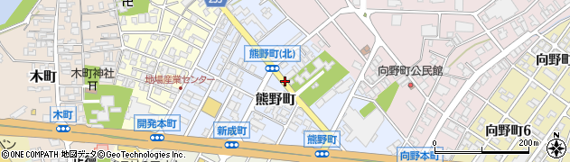 熊野町周辺の地図