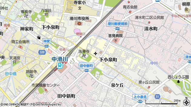 〒936-0058 富山県滑川市下小泉町の地図