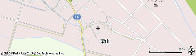 富山県滑川市栗山周辺の地図