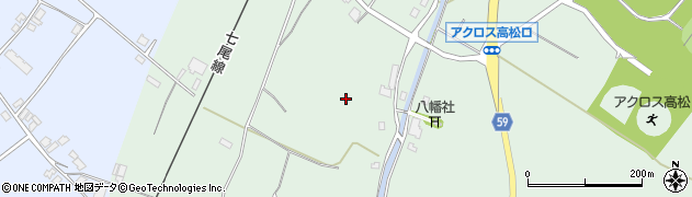 石川県かほく市内高松ラ周辺の地図