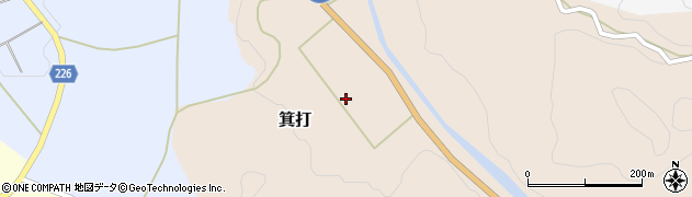 石川県かほく市箕打（い）周辺の地図