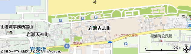 富山県富山市岩瀬古志町39周辺の地図