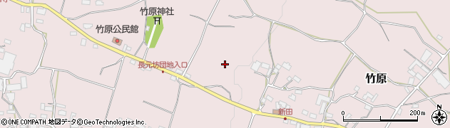 長野県中野市竹原周辺の地図