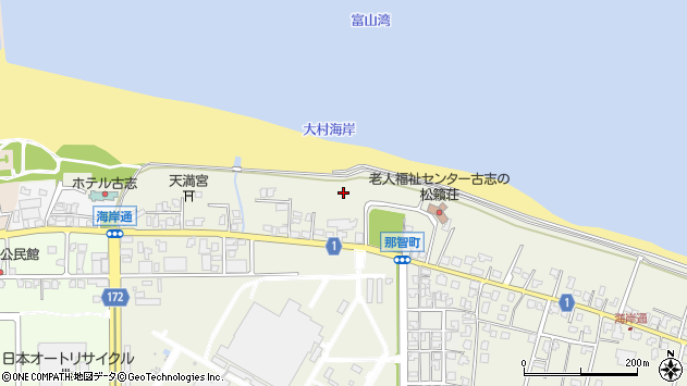 〒931-8405 富山県富山市海岸通の地図