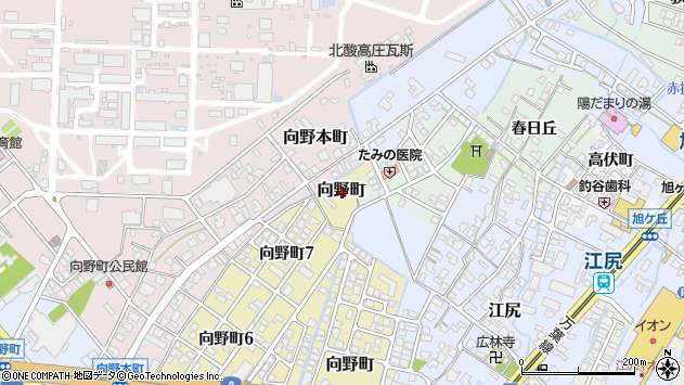 〒933-0902 富山県高岡市向野町の地図