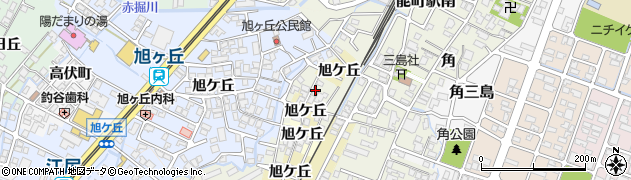 富山県高岡市旭ケ丘周辺の地図