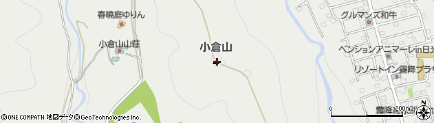 小倉山周辺の地図